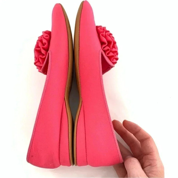 Daniel Green comfy house shoes 5 pink 60s vintage Barbiecore smoking slippers - Picture 6 of 14